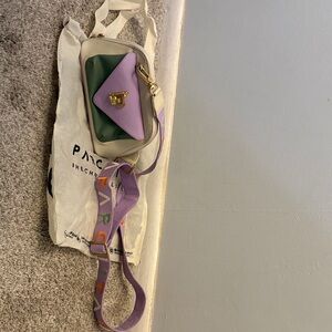 Chic Purple and Green Crossbody Bag